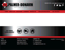 Tablet Screenshot of palmerdonavin.com